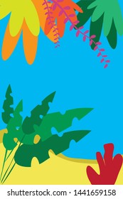 Vector design templates of summer vacation, can be used for background, gretting card or poster