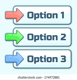 vector design templates: three options
