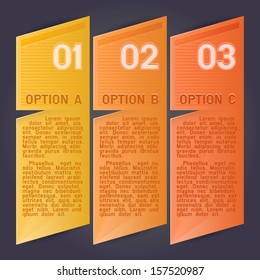 vector design templates: three steps