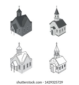 Vector design of temple and historic sign. Collection of temple and faith stock vector illustration.