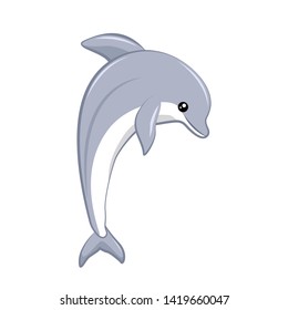 Vector design of tender dolphin
