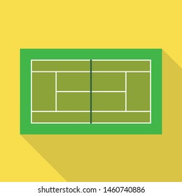 Vector design of tennis and stadium symbol. Set of tennis and match stock symbol for web.