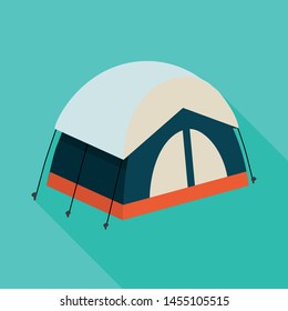 Vector design of tent and camping logo. Collection of tent and journey stock vector illustration.