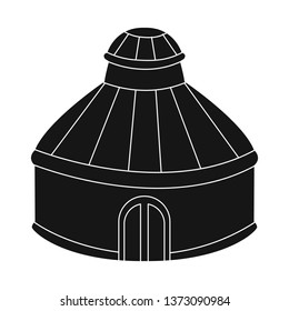 Vector design of tent and dome symbol. Set of tent and park stock symbol for web.