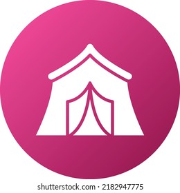 Estilo de icono de carpas de diseño de vectores