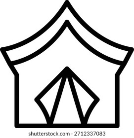 Vector Design Tent Icon Style