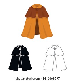 Vector design of tent and raincoat symbol. Collection of tent and disaster stock symbol for web.