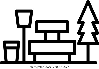 Vector Design Terrain Park Icon Style