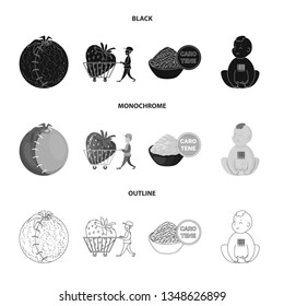 Vector design of test and synthetic icon. Collection of test and laboratory stock symbol for web.