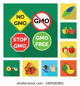 Vector design of test and synthetic icon. Set of test and laboratory stock symbol for web.