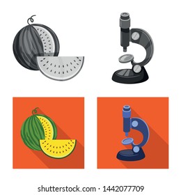 Vector design of test and synthetic icon. Collection of test and laboratory vector icon for stock.
