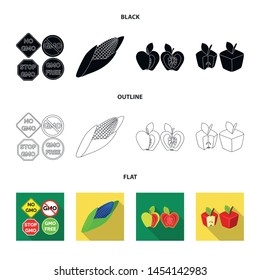 Vector design of test and synthetic icon. Collection of test and laboratory stock vector illustration.