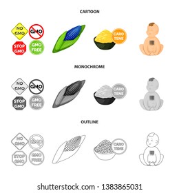 Vector design of test and synthetic logo. Set of test and laboratory stock symbol for web.