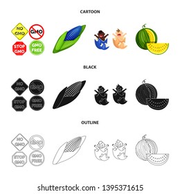 Vector design of test and synthetic logo. Collection of test and laboratory vector icon for stock.