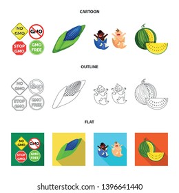 Vector design  test and synthetic logo. Collection  test and laboratory stock vector illustration.