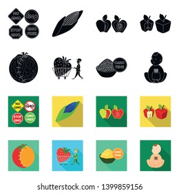 Vector design of test and synthetic logo. Set of test and laboratory vector icon for stock.
