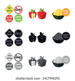 Vector design of test and synthetic logo. Collection of test and laboratory stock vector illustration.