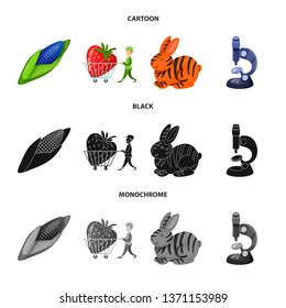 Vector design of test and synthetic sign. Collection of test and laboratory stock vector illustration.
