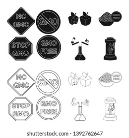 Vector design of test and synthetic sign. Set of test and laboratory vector icon for stock.