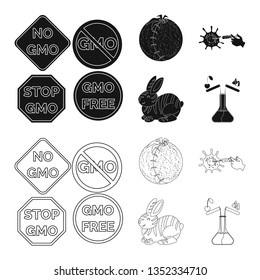 Vector design of test and synthetic symbol. Collection of test and laboratory stock symbol for web.