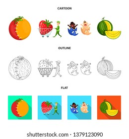 Vector design of test and synthetic symbol. Set of test and laboratory vector icon for stock.
