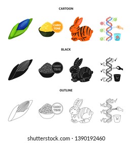 Vector design of test and synthetic symbol. Set of test and laboratory stock vector illustration.