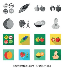 Vector design of test and synthetic symbol. Set of test and laboratory stock symbol for web.