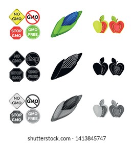 Vector design of test and synthetic symbol. Set of test and laboratory vector icon for stock.