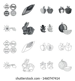 Vector design of test and synthetic symbol. Collection of test and laboratory stock symbol for web.