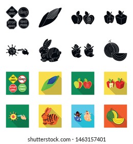 Vector design of test and synthetic symbol. Collection of test and laboratory stock vector illustration.