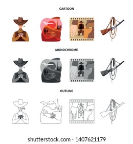Vector design of texas and history logo. Collection of texas and culture stock symbol for web.