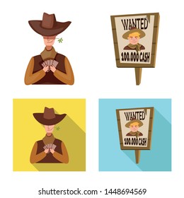Vector design of texas and history logo. Collection of texas and culture vector icon for stock.