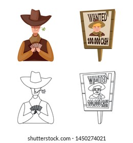Vector design of texas and history symbol. Collection of texas and culture stock symbol for web.