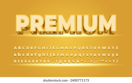 Vector design text effect, premium text style