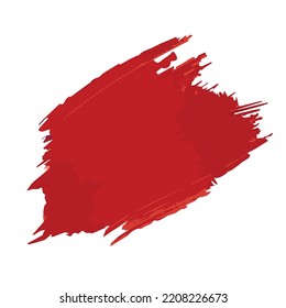 Vector design texture of acrylic paint with a red brush stroke. Artistic design for the title, logo and banner. Vector