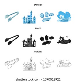 Vector design of texture  and frozen  logo. Set of texture  and transparent  stock vector illustration.