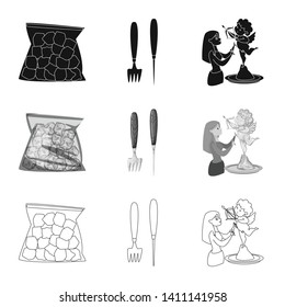 Vector design of texture  and frozen  sign. Collection of texture  and transparent  stock vector illustration.