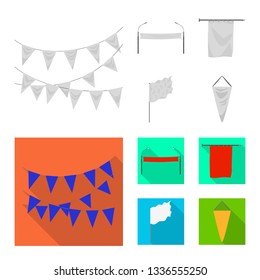Vector design of texture and presentation icon. Collection of texture and media  stock vector illustration.