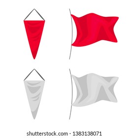 Vector design of texture and presentation logo. Collection of texture and media  stock vector illustration.