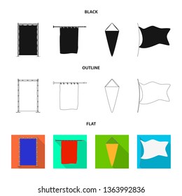 Vector design of texture and presentation symbol. Collection of texture and media  vector icon for stock.