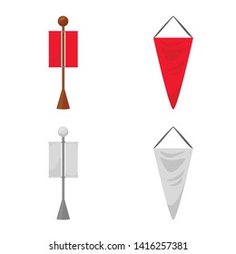 Vector design of texture and presentation symbol. Set of texture and media  stock vector illustration.