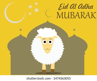 Vector design with the theme of Eid al-Adha