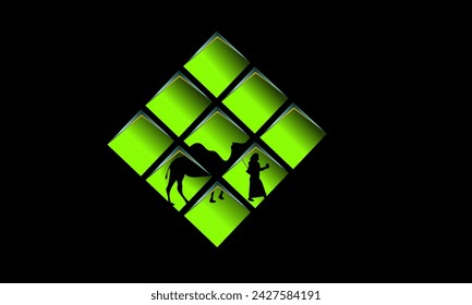 vector design with the theme of the month of Ramadan and Eid al-Fitr