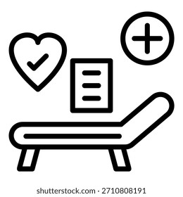 Estilo del icono de la terapia del diseño del Vector