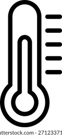 Estilo de ícone do termômetro de design de vetor