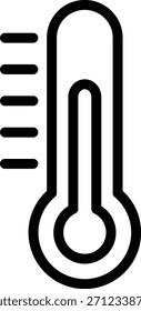 Estilo del icono del termómetro del diseño del Vector