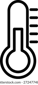 Estilo de ícone do termômetro de design de vetor