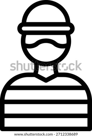 Vector Design Thief Icon Style