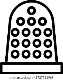 Vector Design Thimble Icon Style
