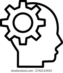 Vector Design Thinker Icon Style